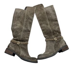 Franco Leather Suede Riding Boots